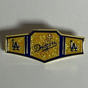 LA Dodgers Championship Belt Glitter Hat Pin Pins Bag Baseball Fitted Hats Gold